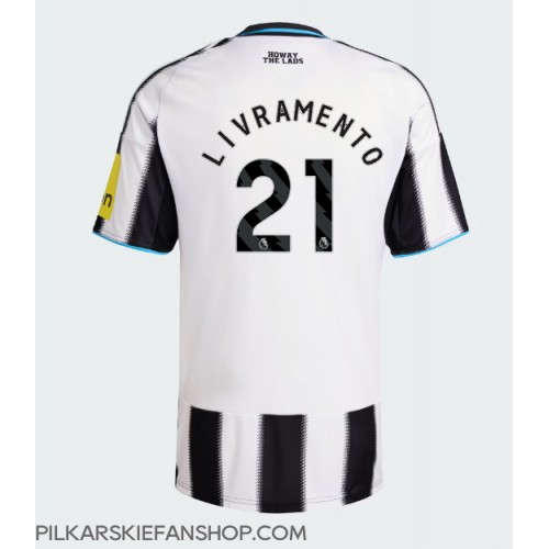 Koszulka piłkarska Newcastle United Tino Livramento #21 Strój Domowy 2025-26 tanio Krótki Rękaw Koszulka piłkarska Newcastle United Tino Livramento #21 Strój Domowy 2025-26 tanio Krótki Rękaw